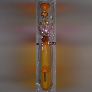 Hand Beaded Flower And Butterfly Utility Knife